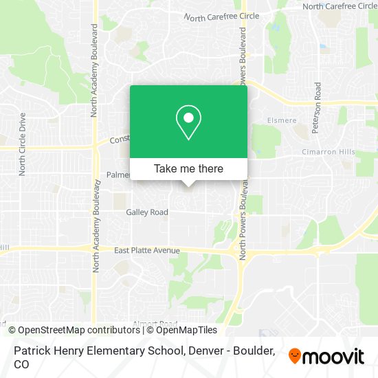 Mapa de Patrick Henry Elementary School