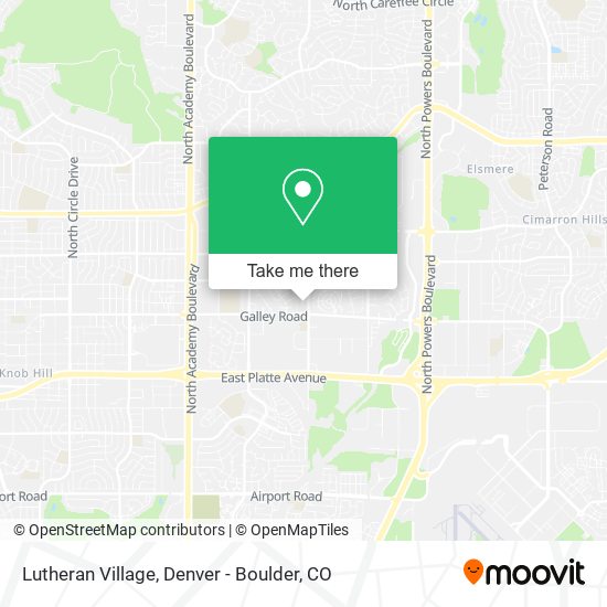 Mapa de Lutheran Village