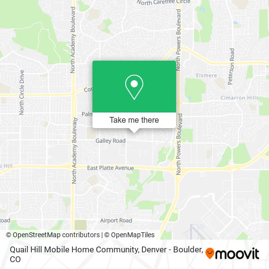 Mapa de Quail Hill Mobile Home Community