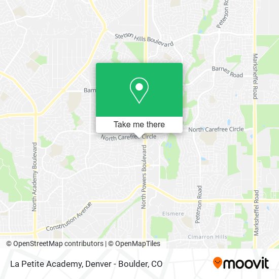 La Petite Academy map