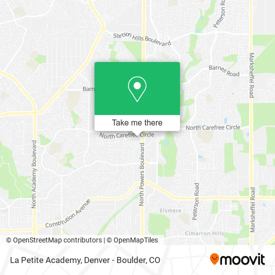 La Petite Academy map