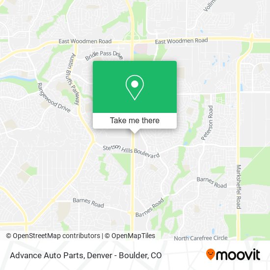 Advance Auto Parts map