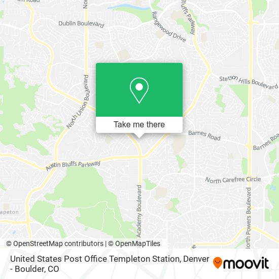 Mapa de United States Post Office Templeton Station