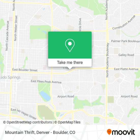 Mountain Thrift map