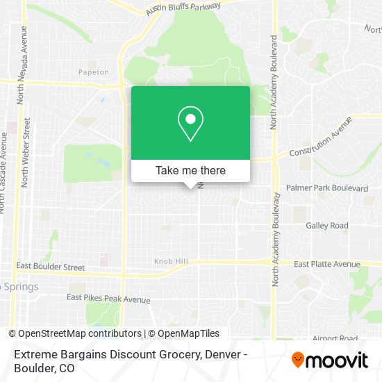 Extreme Bargains Discount Grocery map
