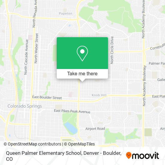 Queen Palmer Elementary School map