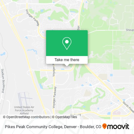 Pikes Peak Community College map