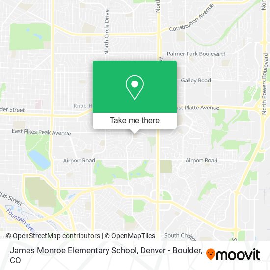 Mapa de James Monroe Elementary School