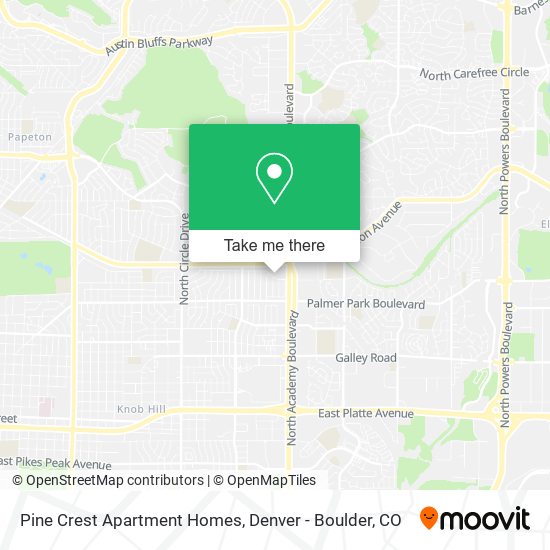 Mapa de Pine Crest Apartment Homes