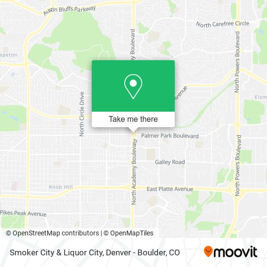 Smoker City & Liquor City map