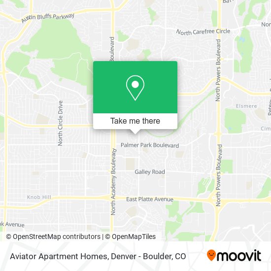 Mapa de Aviator Apartment Homes