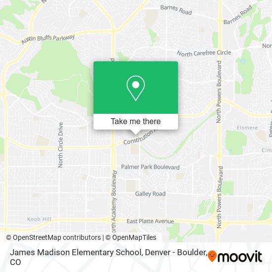 James Madison Elementary School map