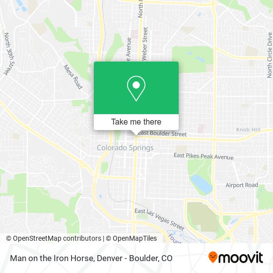 Man on the Iron Horse map