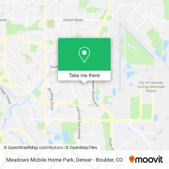 Meadows Mobile Home Park map