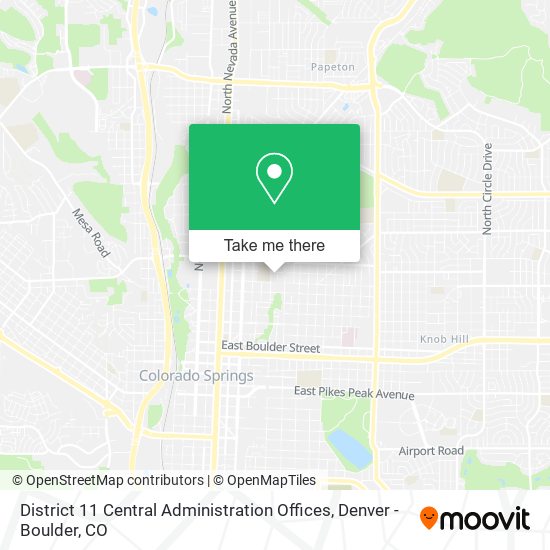 District 11 Central Administration Offices map