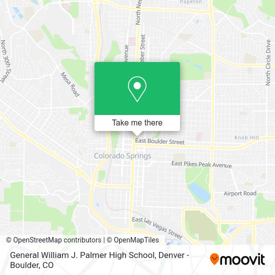General William J. Palmer High School map