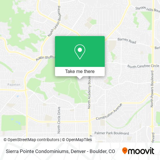 Mapa de Sierra Pointe Condominiums