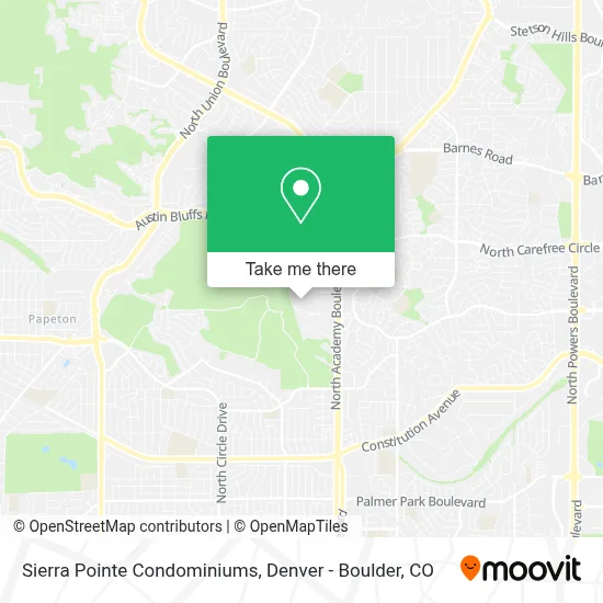 Sierra Pointe Condominiums map