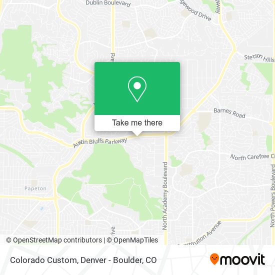 Mapa de Colorado Custom