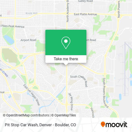 Pit Stop Car Wash map