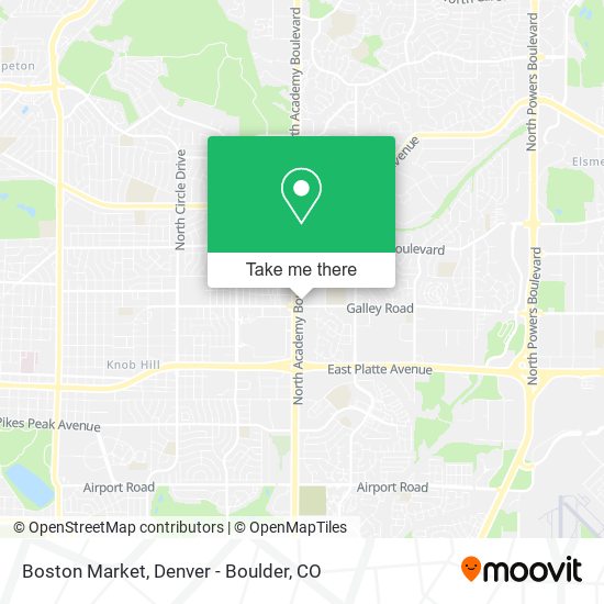 Boston Market map