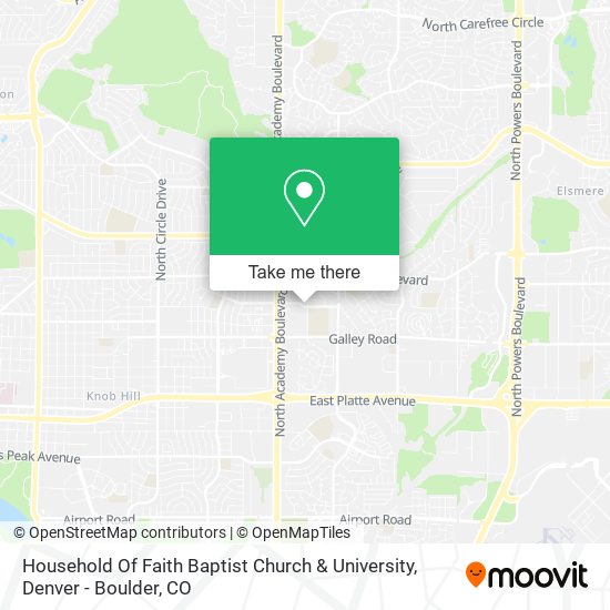 Household Of Faith Baptist Church & University map
