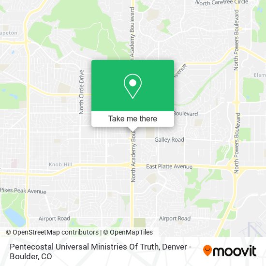 Mapa de Pentecostal Universal Ministries Of Truth