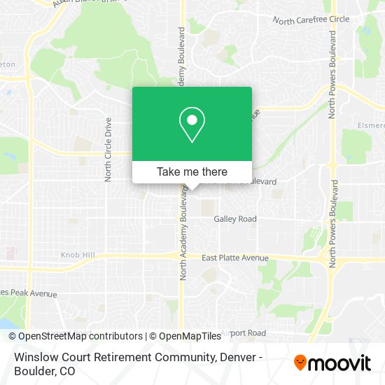 Mapa de Winslow Court Retirement Community