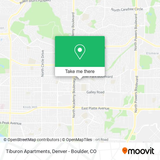Mapa de Tiburon Apartments