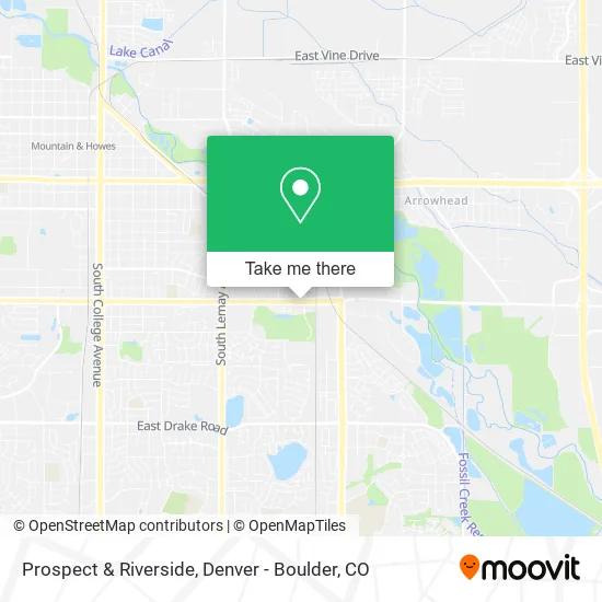 Prospect & Riverside map