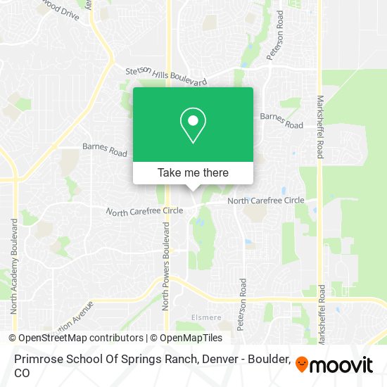 Primrose School Of Springs Ranch map