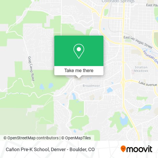 Mapa de Cañon Pre-K School