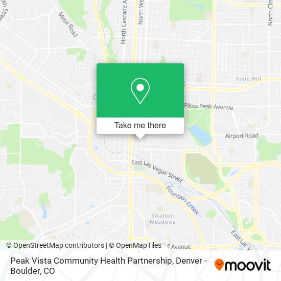 Peak Vista Community Health Partnership map