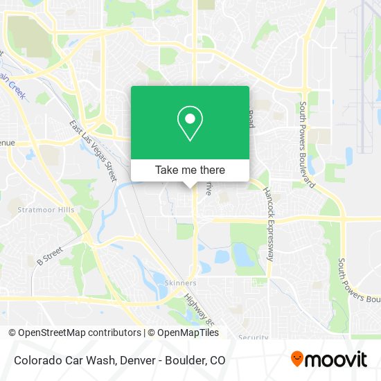 Colorado Car Wash map