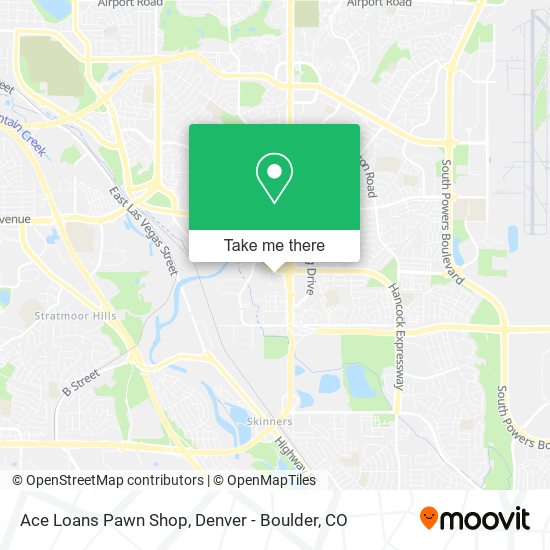 Mapa de Ace Loans Pawn Shop