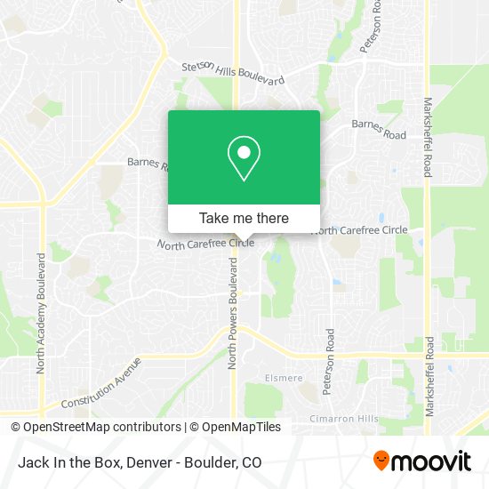 Jack In the Box map