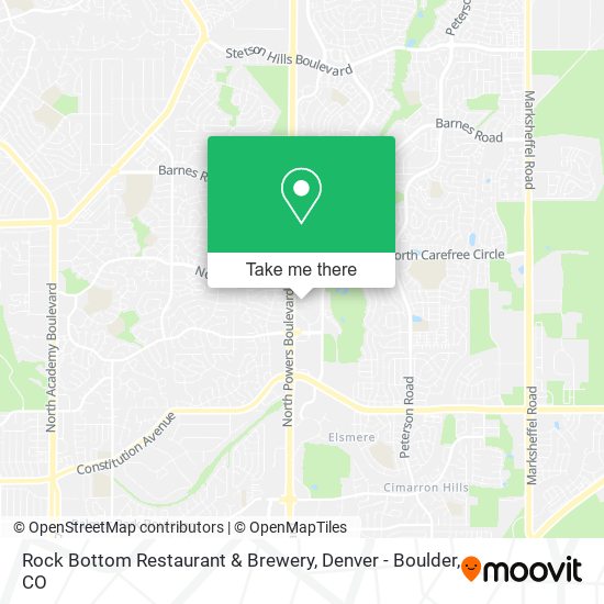 Mapa de Rock Bottom Restaurant & Brewery