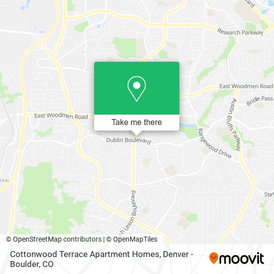 Mapa de Cottonwood Terrace Apartment Homes