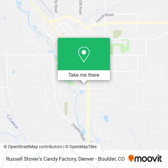 Russell Stover's Candy Factory map