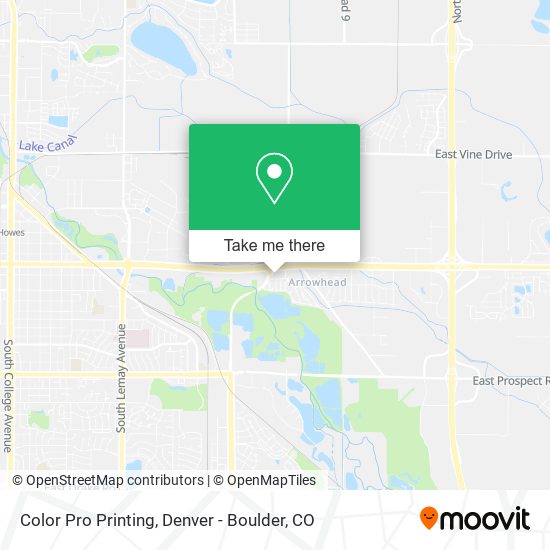 Color Pro Printing map