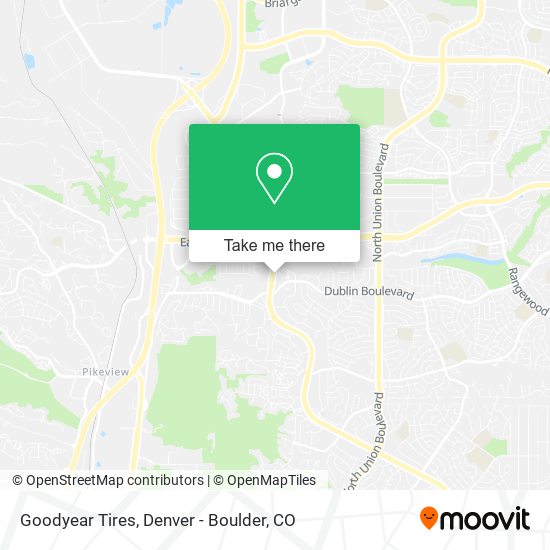 Goodyear Tires map
