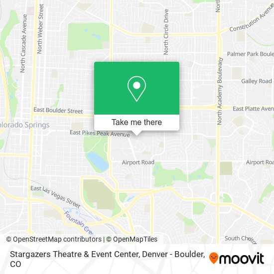 Stargazers Theatre & Event Center map