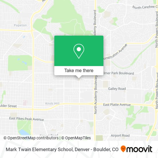 Mark Twain Elementary School map
