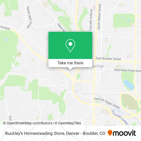 Mapa de Buckley's Homesteading Store