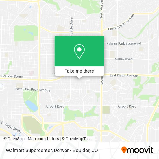 Mapa de Walmart Supercenter