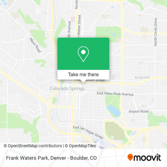 Frank Waters Park map