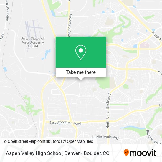 Aspen Valley High School map