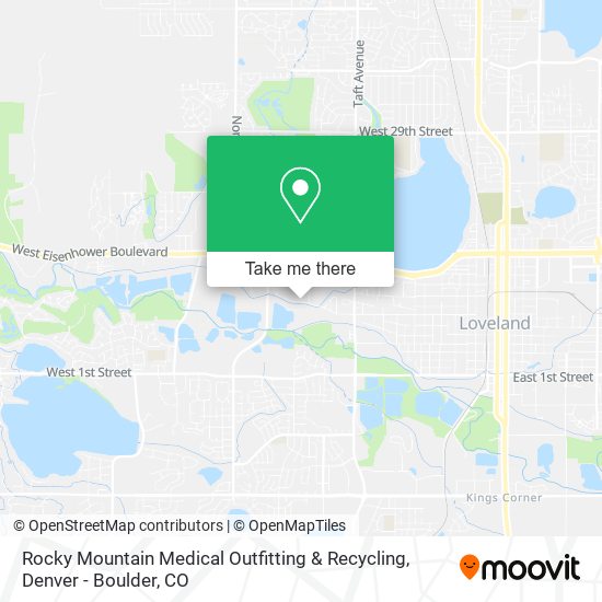 Mapa de Rocky Mountain Medical Outfitting & Recycling