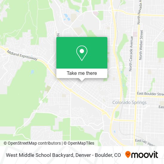 Mapa de West Middle School Backyard