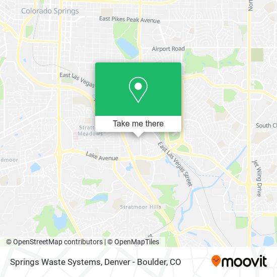 Springs Waste Systems map